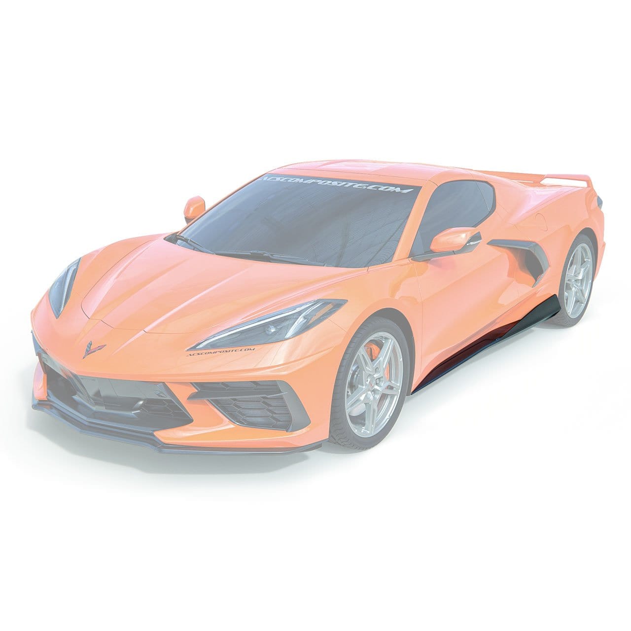 2020+ C8 Corvette Stingray 5VM Side Rockers Carbon Flash Black ACS Composite