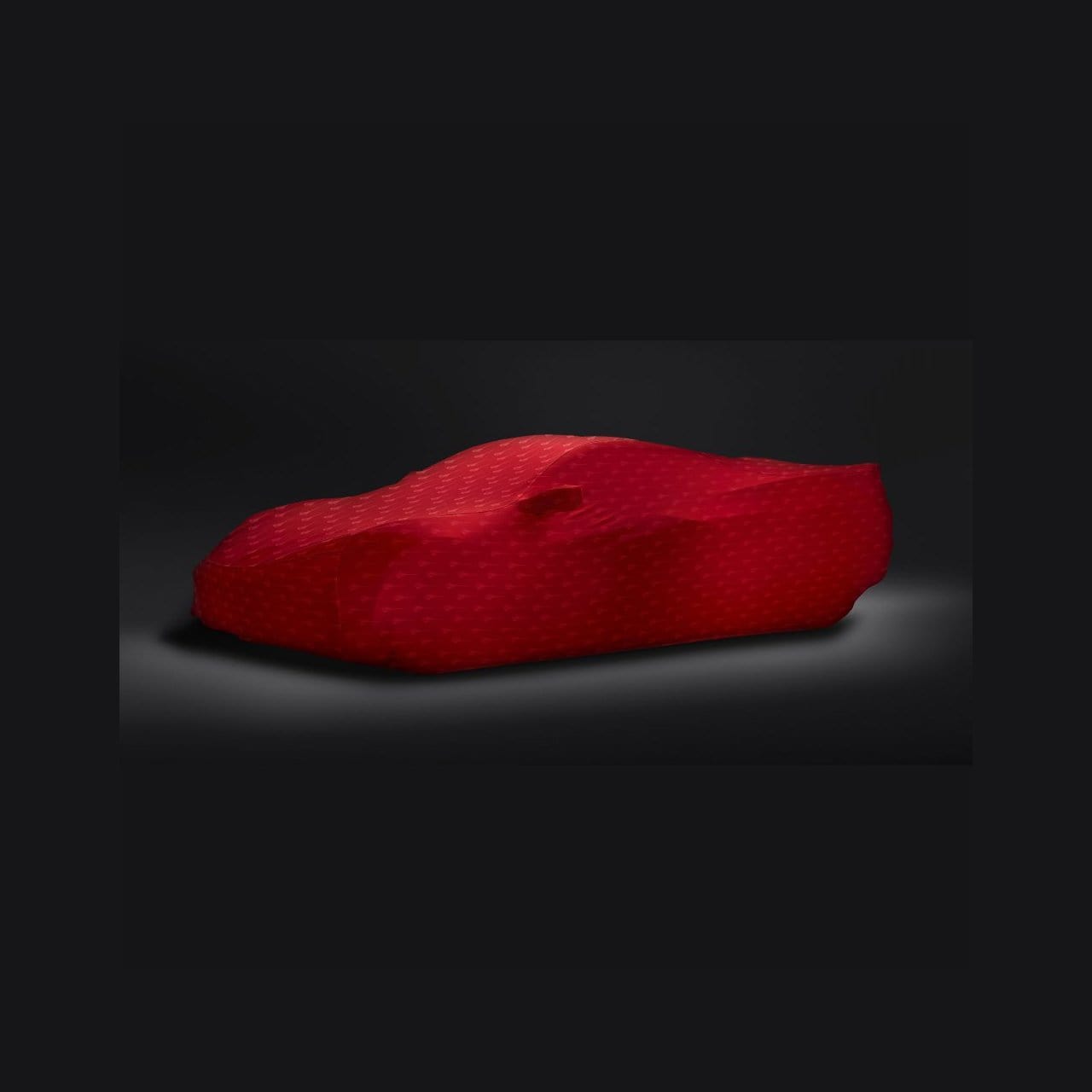 2020+ C8 Corvette Stingray Red Indoor Car Cover GM - With Battery Tender