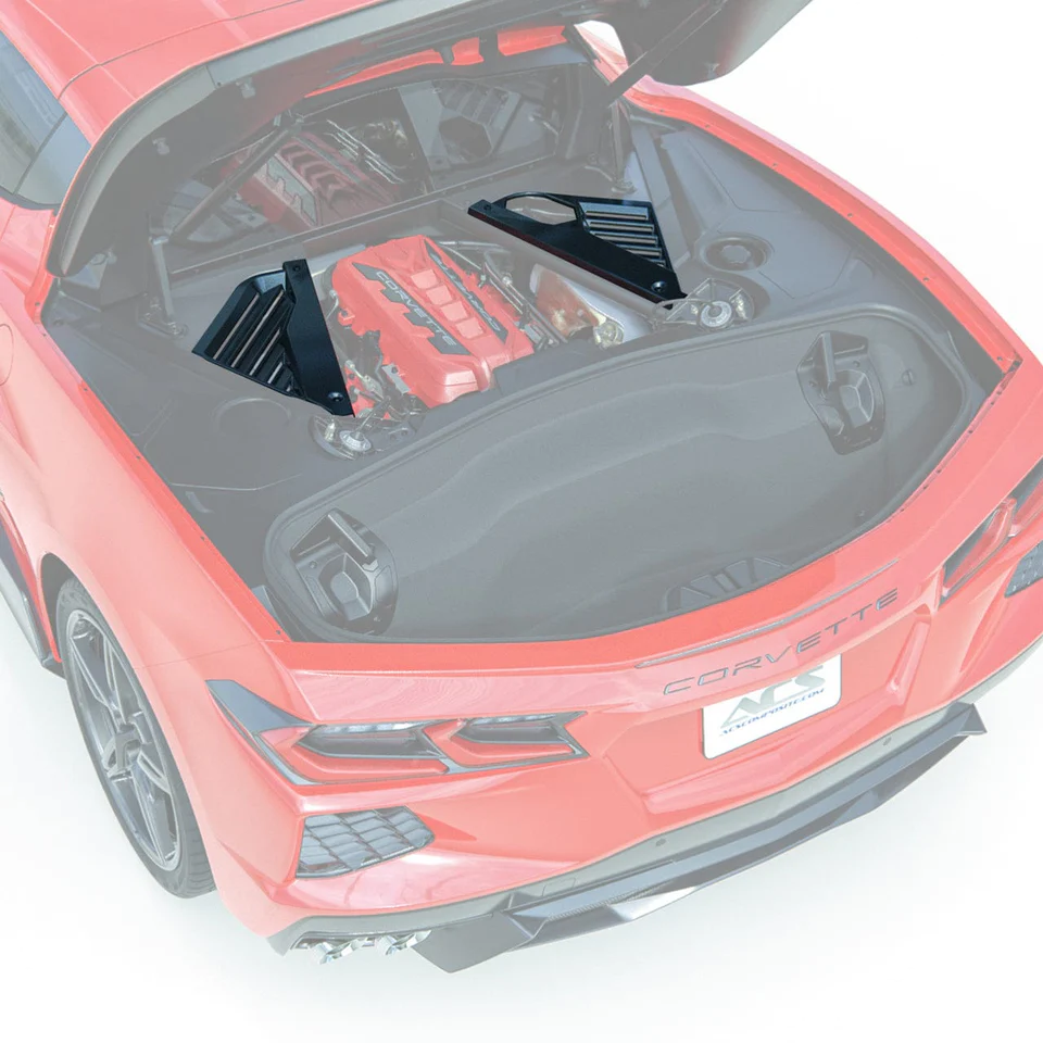 C8 Corvette Stingray Engine Panel Appearance Packacge Carbon Flash Black
