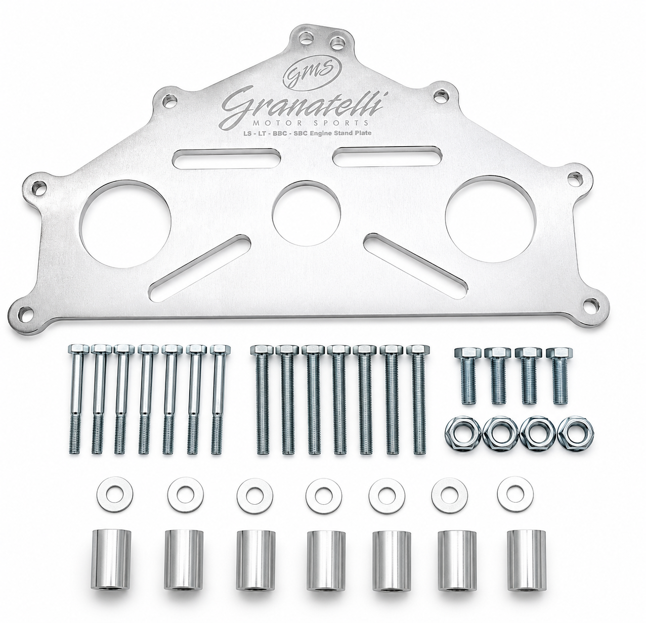Granatelli Chevy Engine Stand Adapter Plate - Billet SBC BBC LS LT D - 540106