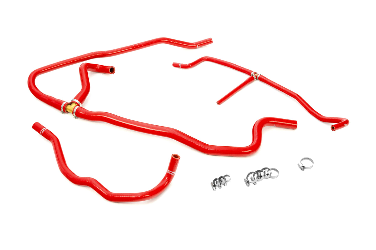 2005–2007 Chevy Corvette LS2 6.0L Heater Hose Kit, Red