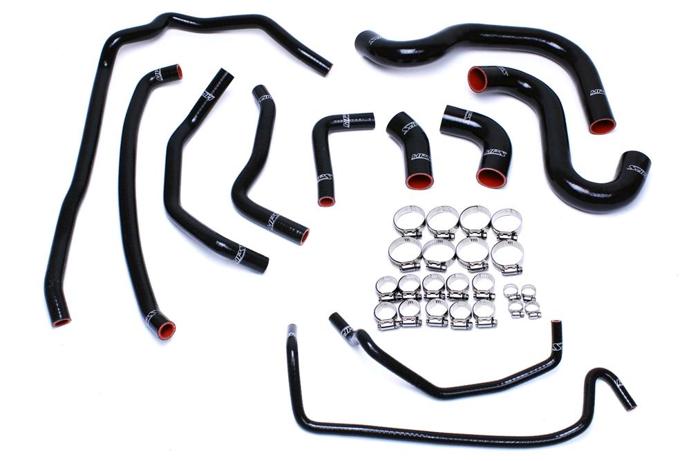 HPS Black Reinforced Silicone Radiator and Heater Hose Kit Coolant for Ford 2015-2016 Mustang GT 5.0L V8