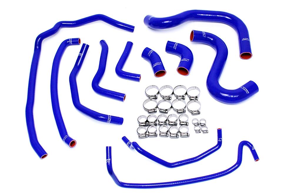 HPS Blue Reinforced Silicone Radiator and Heater Hose Kit Coolant for Ford 2015-2016 Mustang GT 5.0L V8