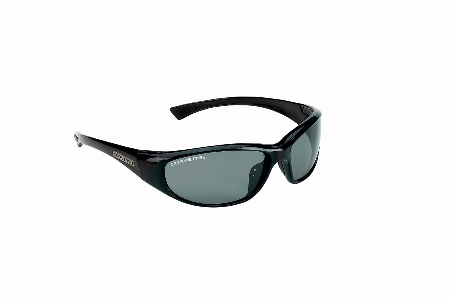 Corvette Series Sun Glasses Polarized Lens Gloss Black with Smoke Lens