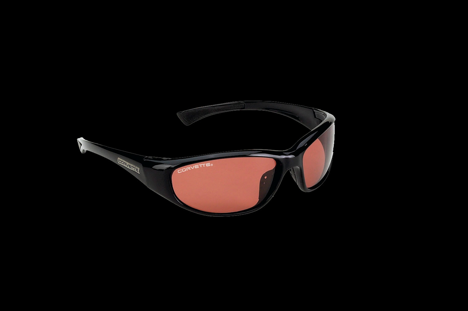 Corvette Series Sun Glasses Polarized Lens Gloss Black with Drivers Lens