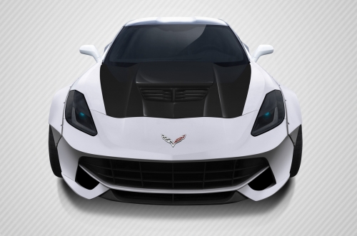 2014-2017 Chevrolet Corvette Carbon Creations Z06 Style Hood- 1 Piece