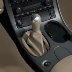 Fits 2005-20013 Corvette, GM Part with 2008+ C6 Shift Boot w/Chrome Ring and Matching Knob