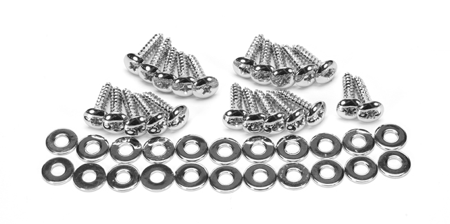 C6 Corvette Chrome Rear Hatch Chrome Screw Kit