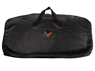 C8 Corvette Stingray 2020-2022 Black Roof Panel Storage Bag, Cover w/ Embroidered Logo 84309326
