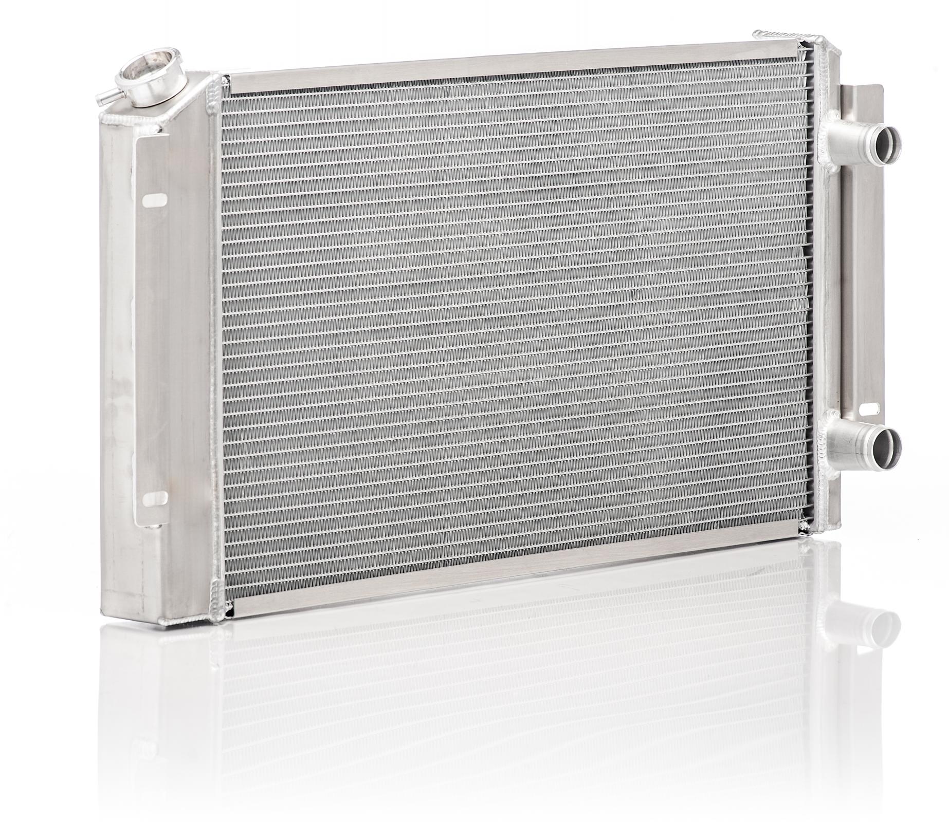 Radiator Direct-Fit Polished Finish for 55-57 Chevrolet Bel Air LS1 w/Std Trans,