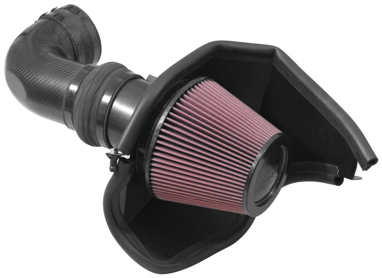 17-22+ Camaro LT4 ZL1 Dry Carbon Fiber Cold Air Intake, K&N Filters