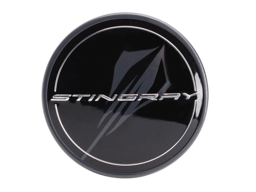 C8 Corvette 2020-2023 Stingray Black Wheel Center Cap - Factory