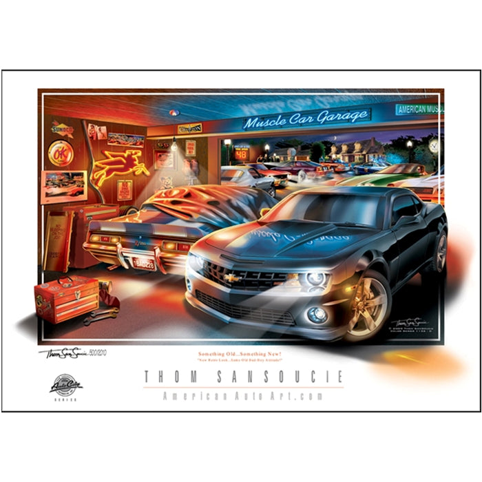 Camaro Color Print “Something Old Something New” : 24" x 18"