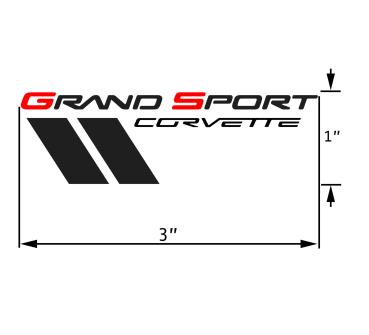 2010-2013 GRAND SPORT CORVETTE Decal, Various Sizes from 52" to 3" wide