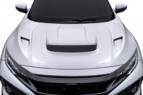 2017-2021 Honda Civic TypeR Duraflex Volt Hood - 1 Piece
