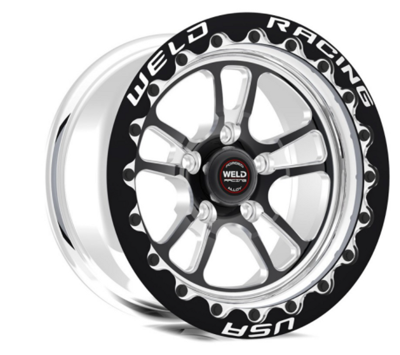 16-22+ Camaro S70 Beadlock 17x10.5 5x120 Rear Wheel (Black Center), WELD Racing