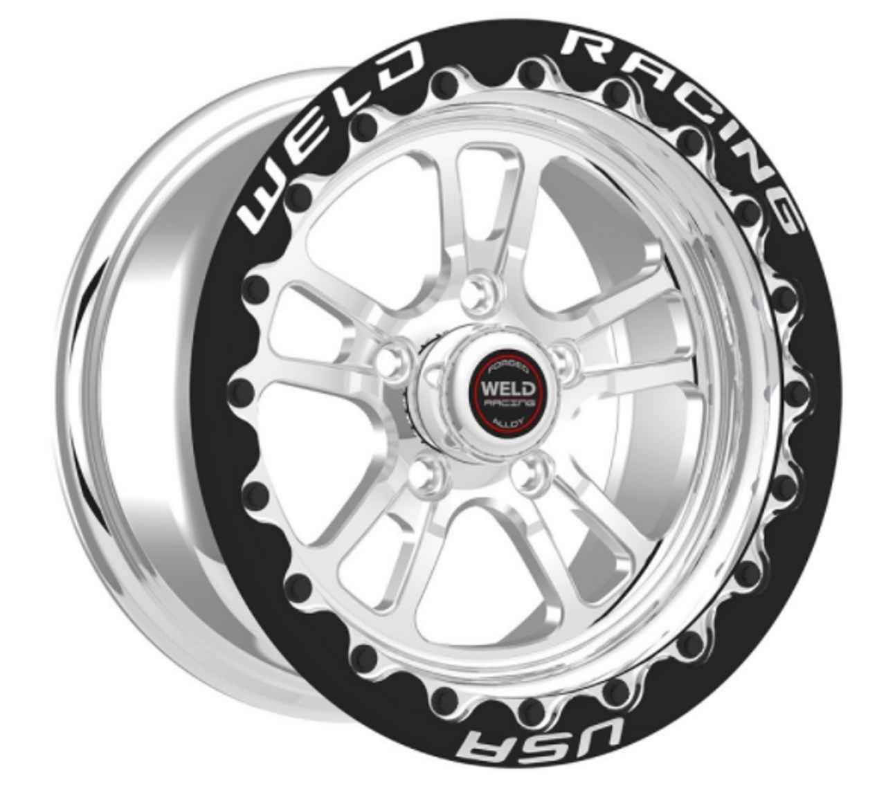 16-22+ Camaro S70 Beadlock 17x10.5 5x120 Rear Wheel (Chrome Center), WELD Racing