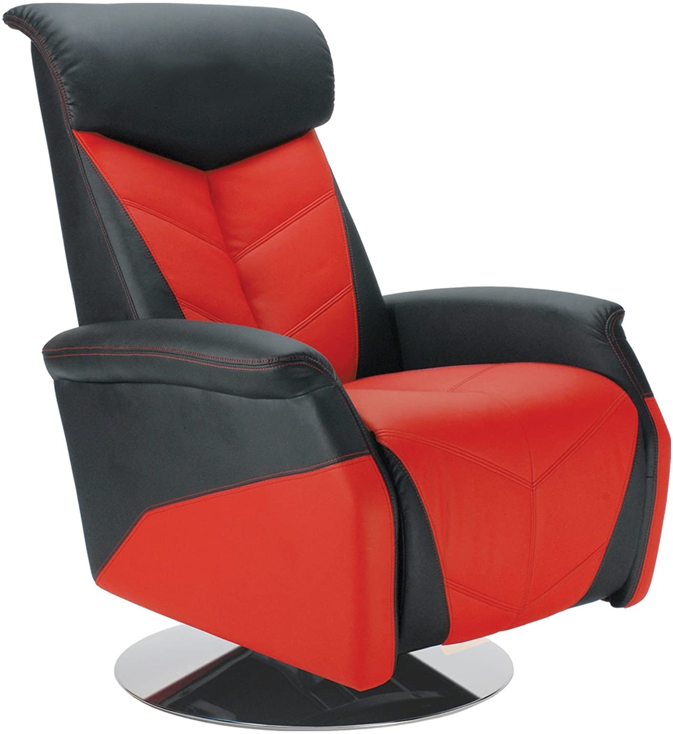 Intro-Tech Automotive ,Pitstop Furniture RRC1000B Black/Red RRC Racing Recliner
