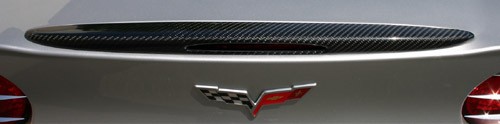 C6 Corvette Carbon Fiber Rear Spoiler Cover
