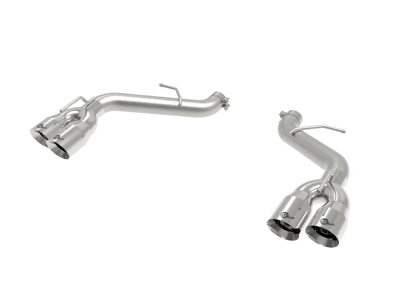 16-22+ Camaro SS/ZL1 MACH Force-XP 409 Stainless Steel Quad Tip Mufflerless Exhaust Polsihed Tips AFE