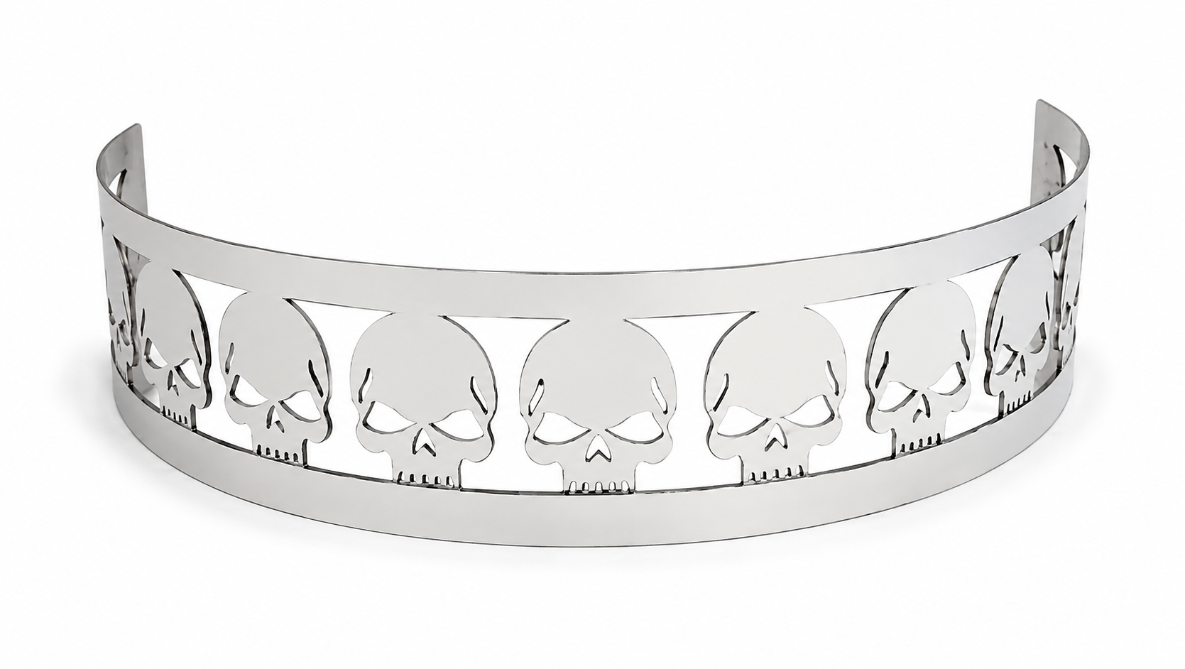 Granatelli Beauty Bandz 14" x 3" Skullz Air Cleaner Grill - Skulls - 7 - 750001