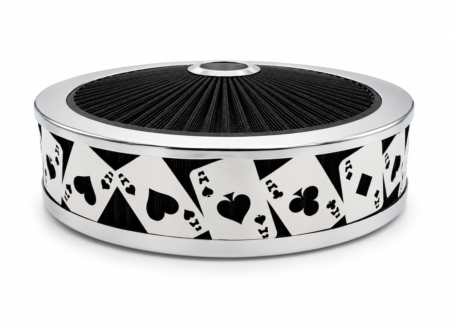 Granatelli Beauty Bandz Black And Chrome Air Filter Assembly - Aces Wi - 750028