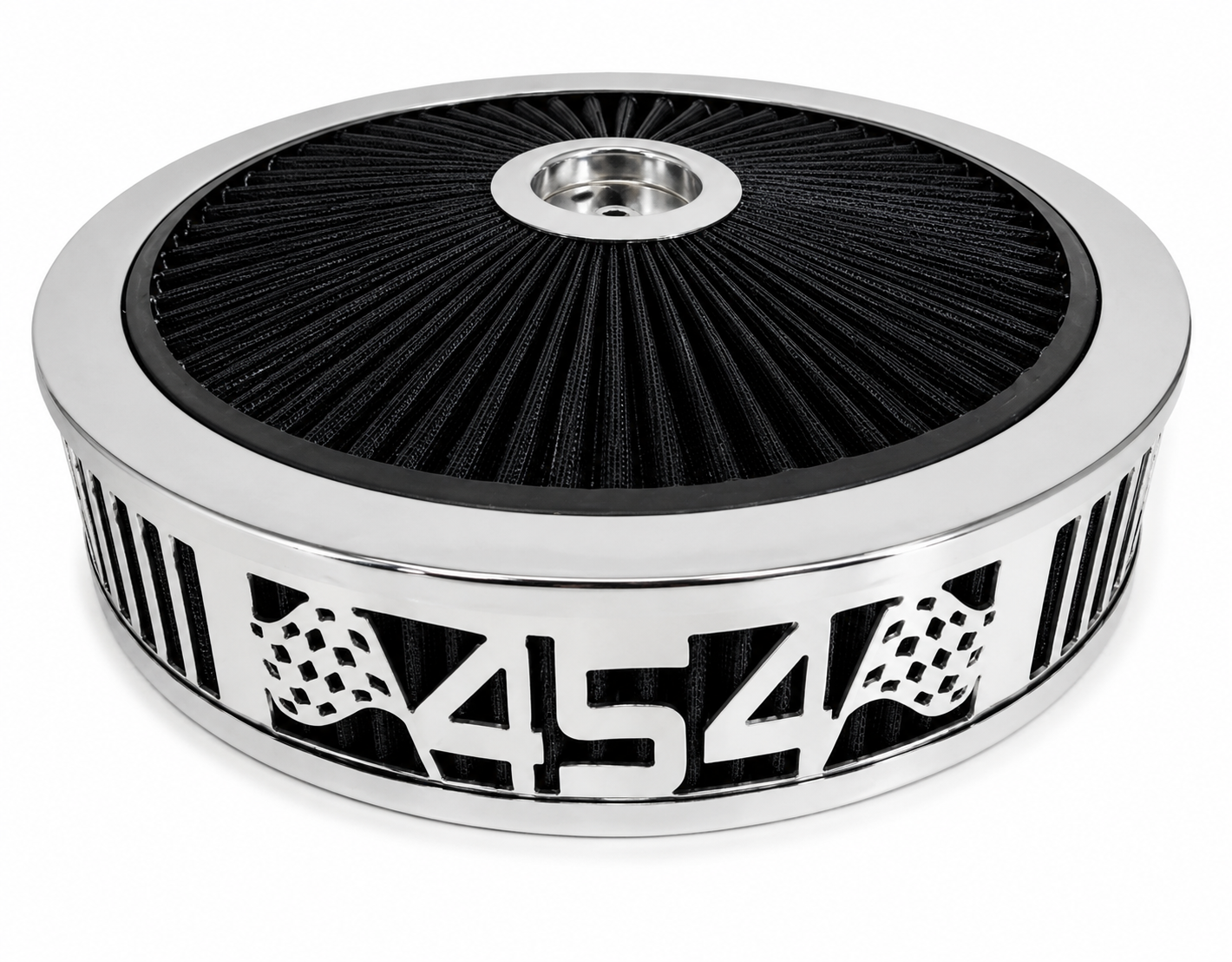 Granatelli Beauty Bandz Black & Chrome 454 Air Filter Assembly - 454 - 750037