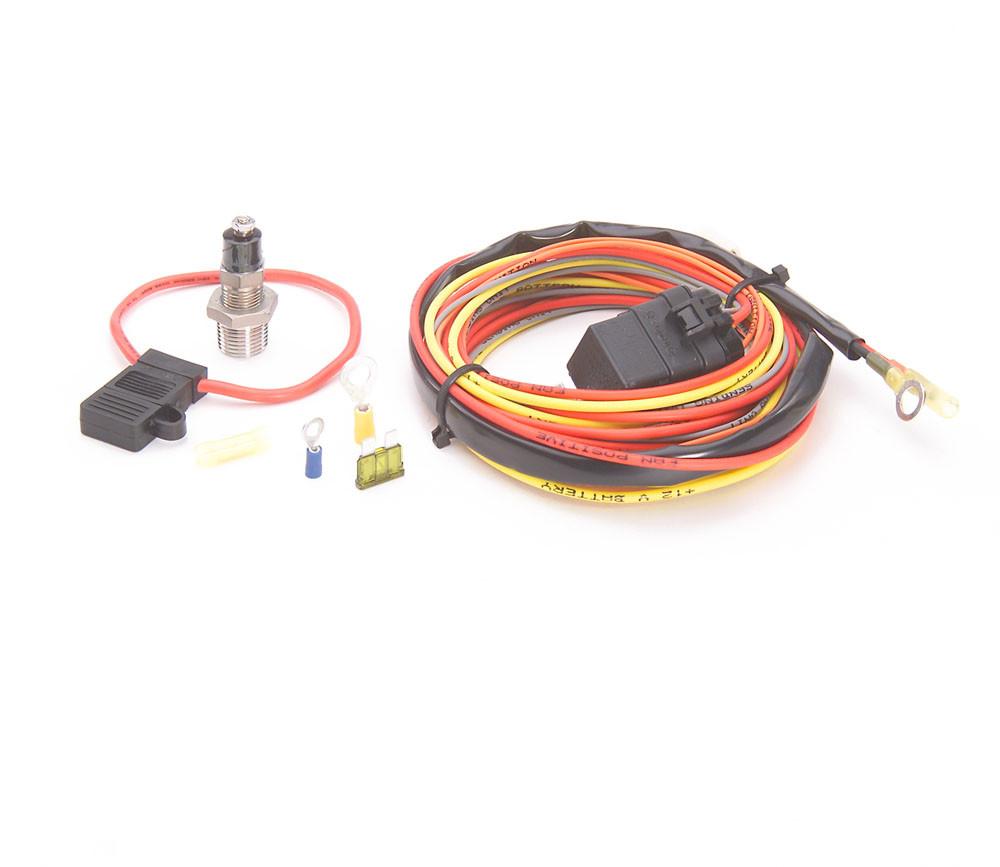 Electric Fan Wiring Harness Kit w/Sending Unit 185-165, Be Cool Radiator