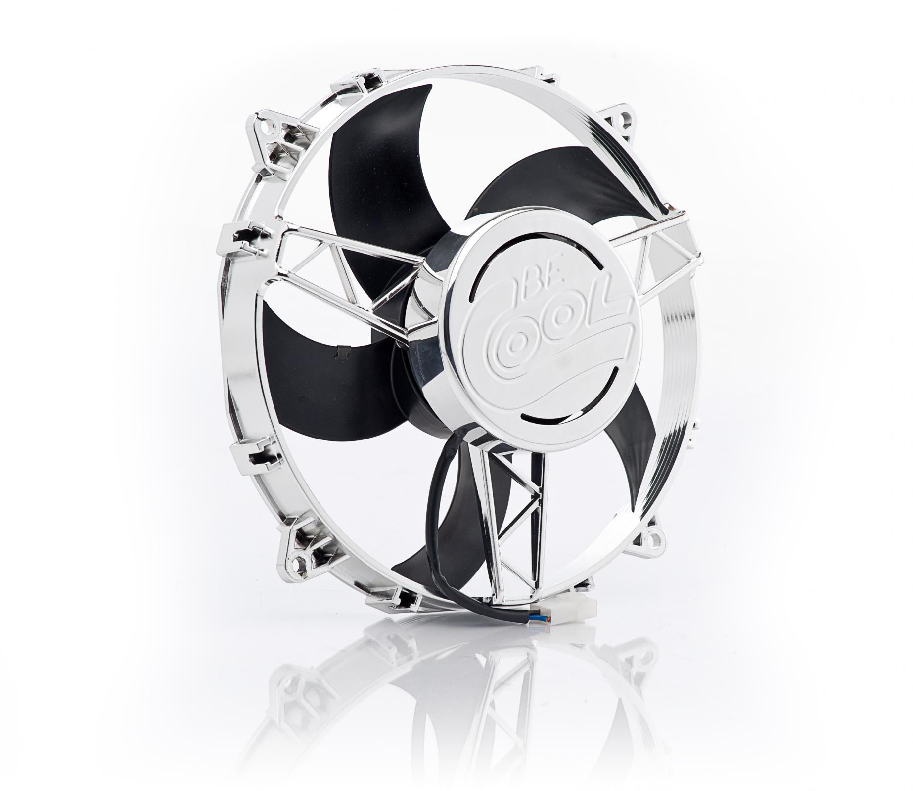 11 Inch Electric Puller Fan Chrome Plated High Torque, Be Cool Radiator
