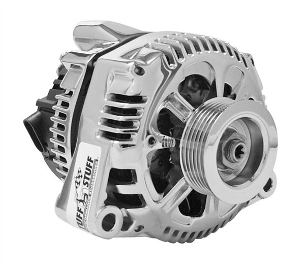 C5 Corvette Polished Alternator 1997-00 Corvette all, 2001-03 w/manual 110 Amp