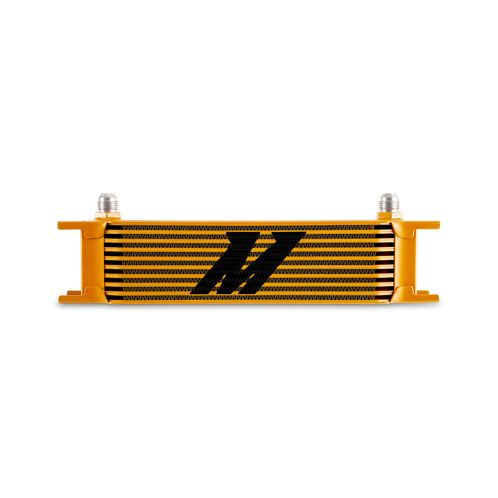 Mishimoto Universal 10-Row Oil Cooler, -8AN, Gold
