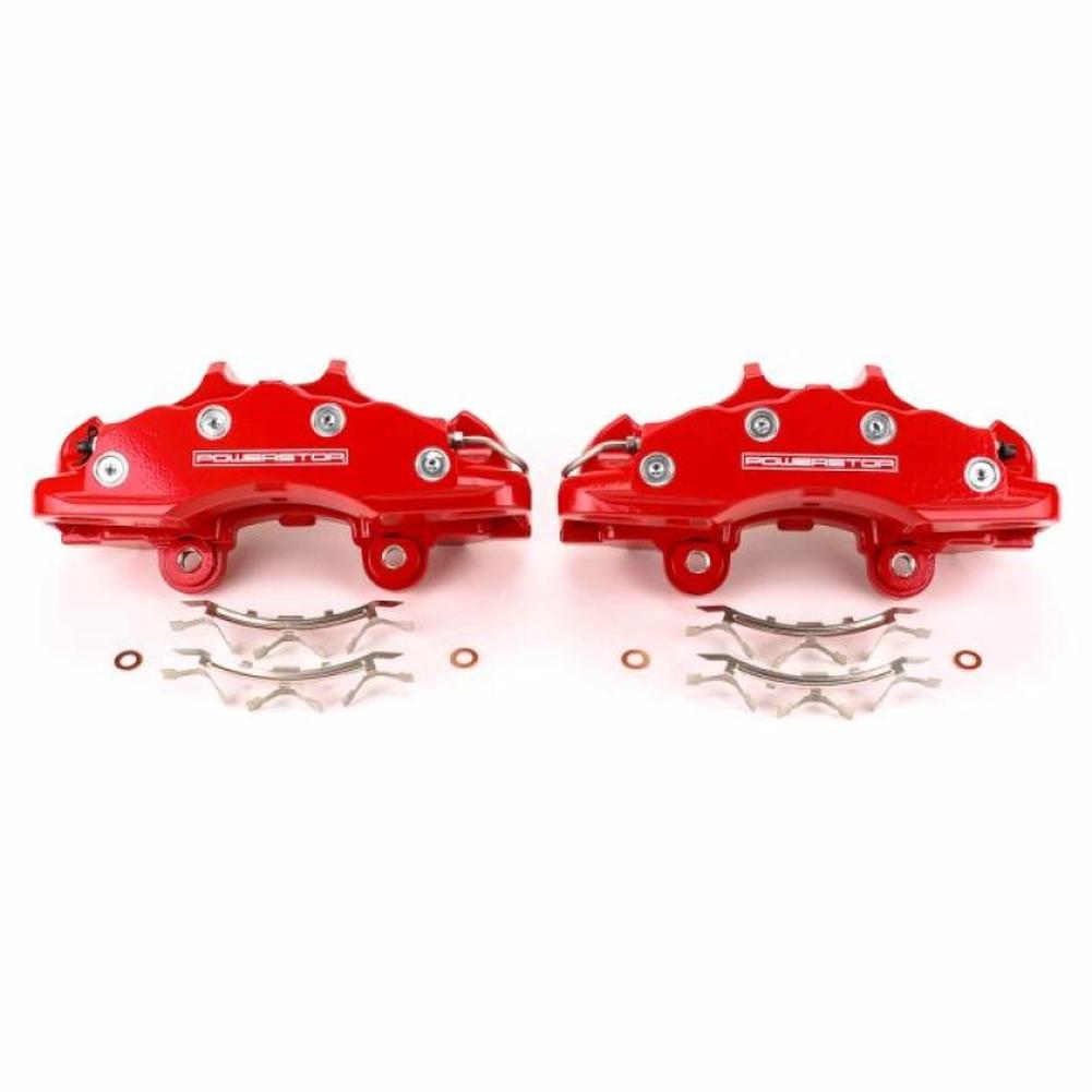 Corvette C6 Power Stop Front Red Calipers - Pair 2006-2013, PowerStop