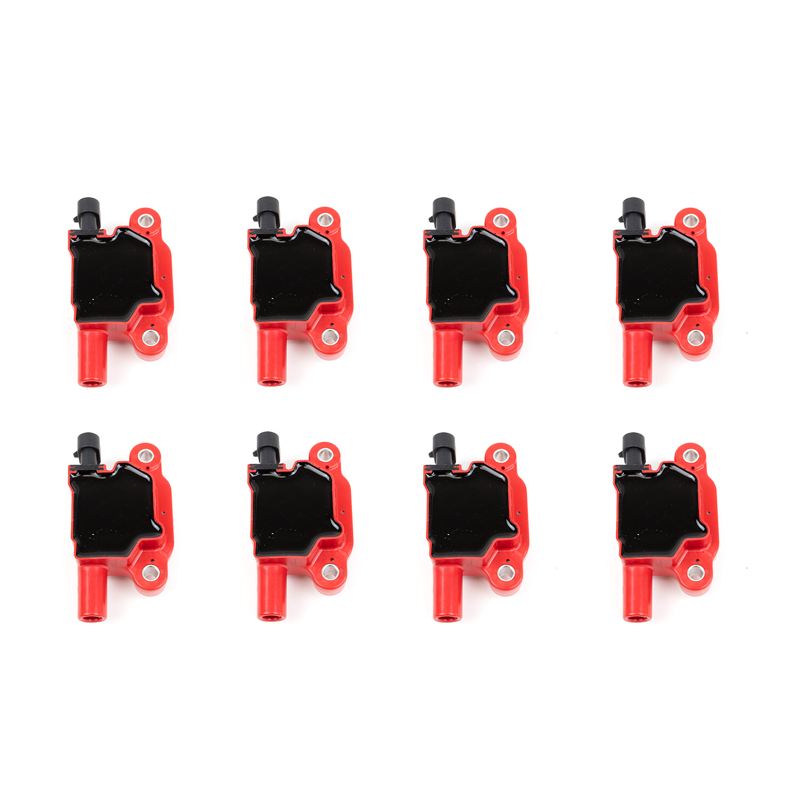 Red LS2, LS3, LS7, LS9 Car Style 40,000 Volt Ignition Coils - Set of 8 Pontiac GTO