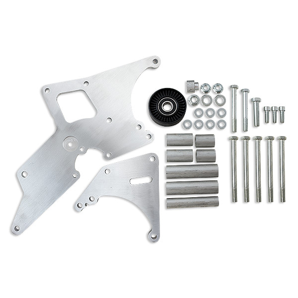 LS1, LS2 Truck Application Machined Aluminum Alternator & Power Steering Pump Relocation Bracket