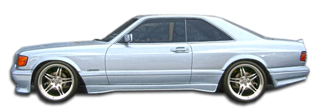 1981-1991 Mercedes S Class W126 2DR Duraflex AMG Look Wide Body Side Skirts Rock