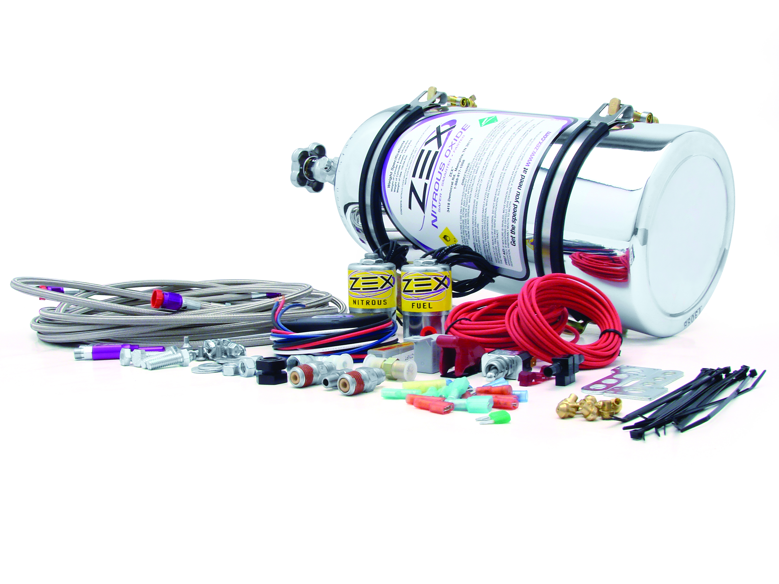 ZEX Race EFI Polished Wet Nitrous System, Race EFI Pol Kit, Corvette, Camaro and others