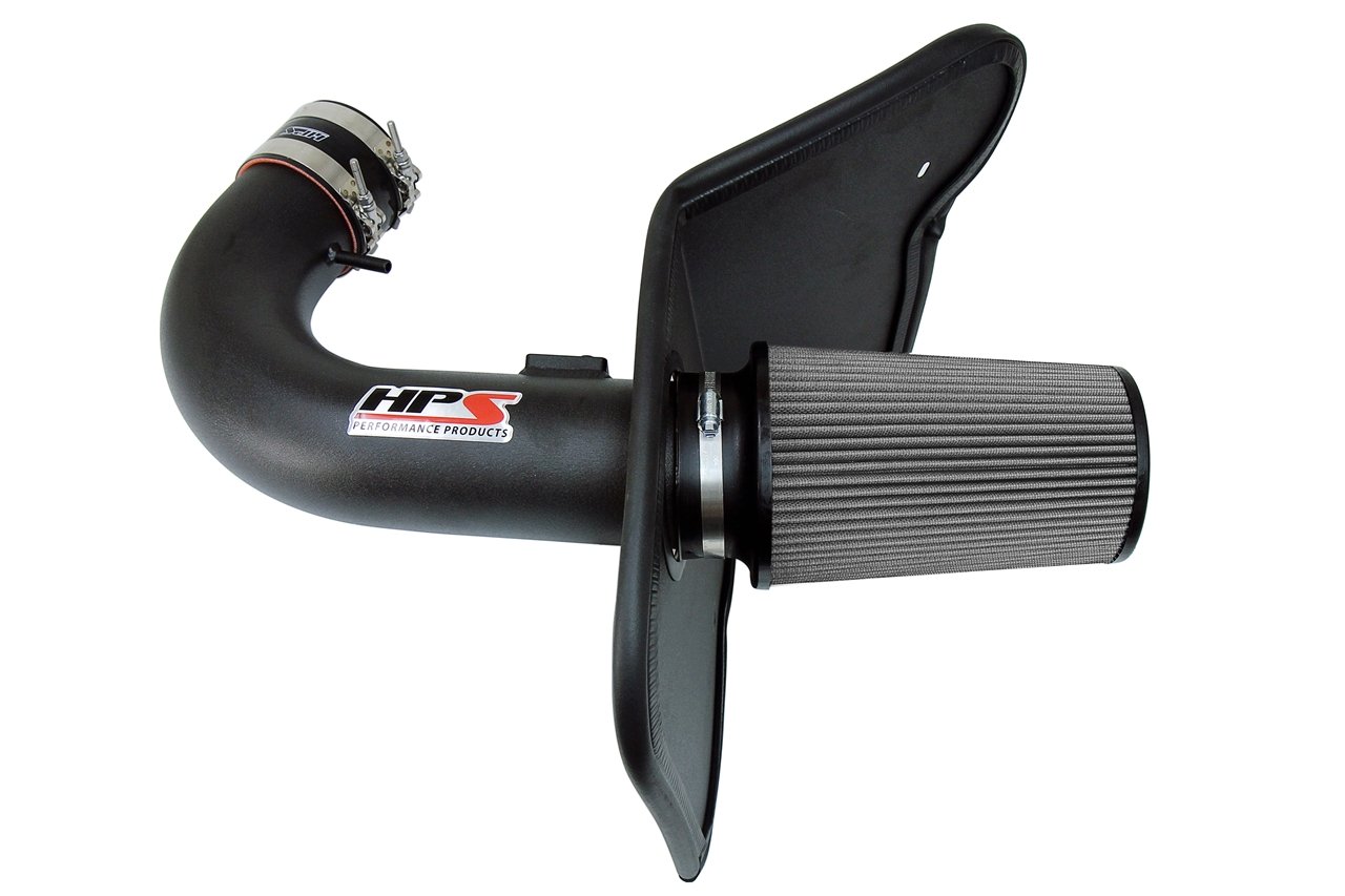 HPS Performance Cold Air Intake Kit 10-15 Chevy Camaro SS 6.2L V8, Includes Heat Shield, Black