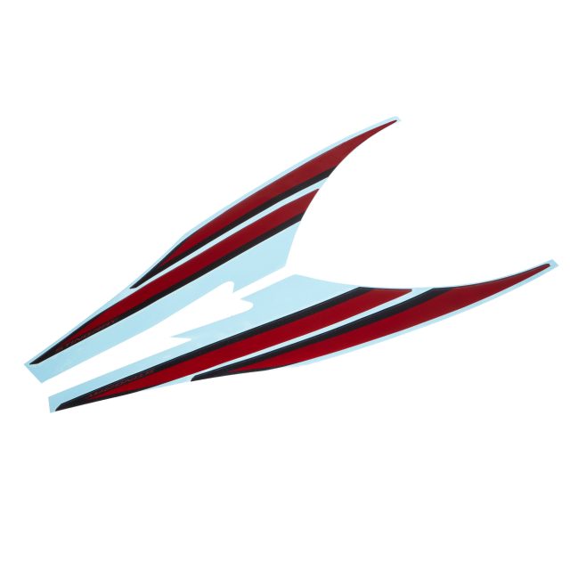 C8 Corvette, Stingray Fender Hash Marks in Edge Red with Carbon Flash Accents
