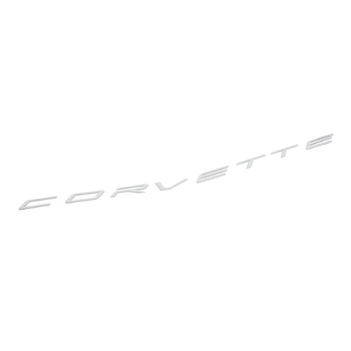 2020+ C8 Corvette, GM OEM  Rear Corvette Lettering, Chrome Finish