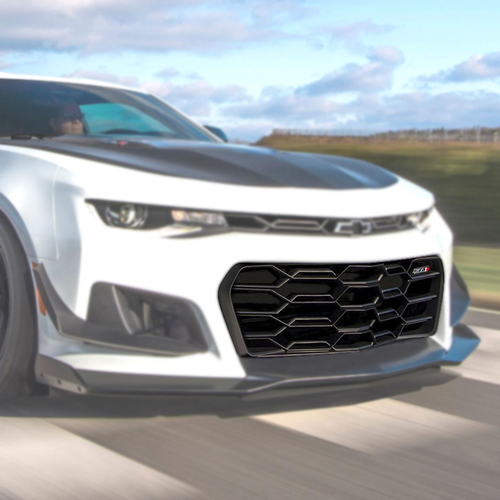 16-22+ Camaro ZL1 1LE Lower Grille W/ ZL1 Emblem Satin Black, GM