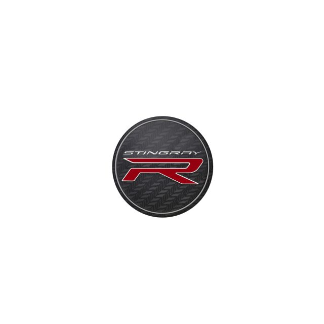 C8 Corvette, Stingray Center Cap with Stingray R Logo, Each