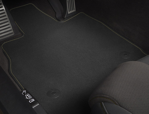 20-22+ C8 Corvette Carpeted Floor Mat Kit W/ Natural Tan Stitching - GM OEM