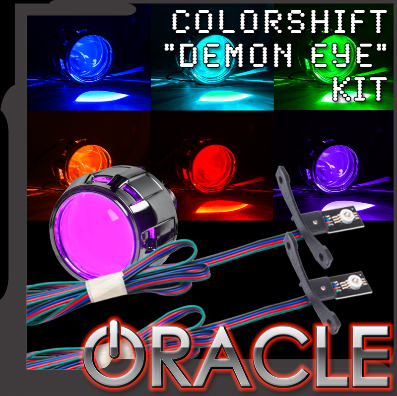 C6 or C7 Corvette Headlight ColorSHIFT Demon or Devil Eyes LED Lights for Rear of Projectors