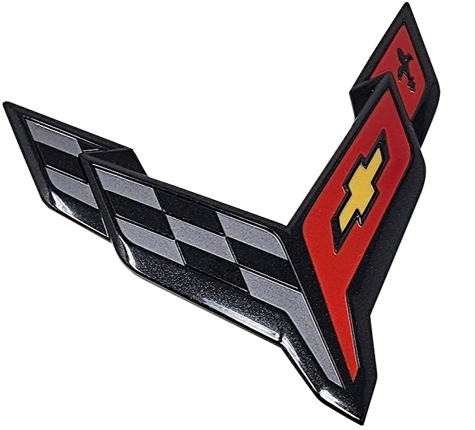 23-27+ C8 Z06/Grand Sport/ZR1 Corvette Rear Trunk Emblem (Coupe)(Carbon Flash) -