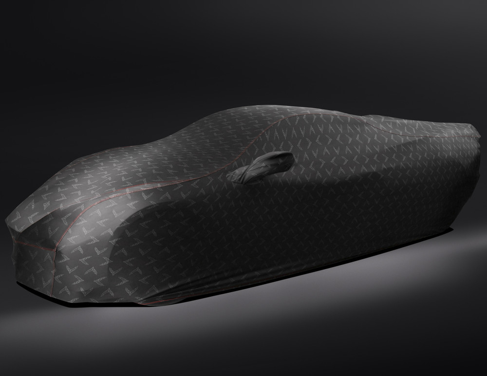 23-25+ C8 Corvette Z06/E-Ray Premium Indoor Car Cover in Black W/ Embossed Cross