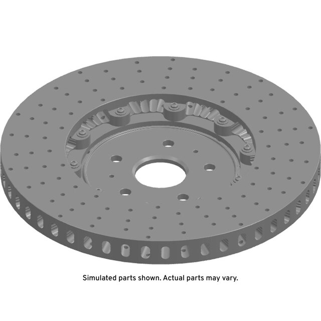 26-27+ C8 Corvette ZR1 OEM Rear Ceramic Brake Rotors, Includes 2, ZTK Package -