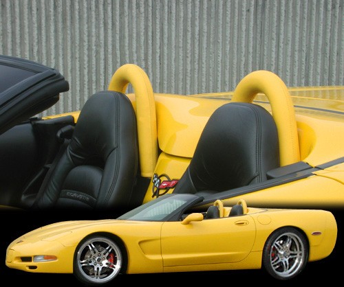 C5/Z06 Corvette Seat Back Hoop Set w/ Leather Wrap