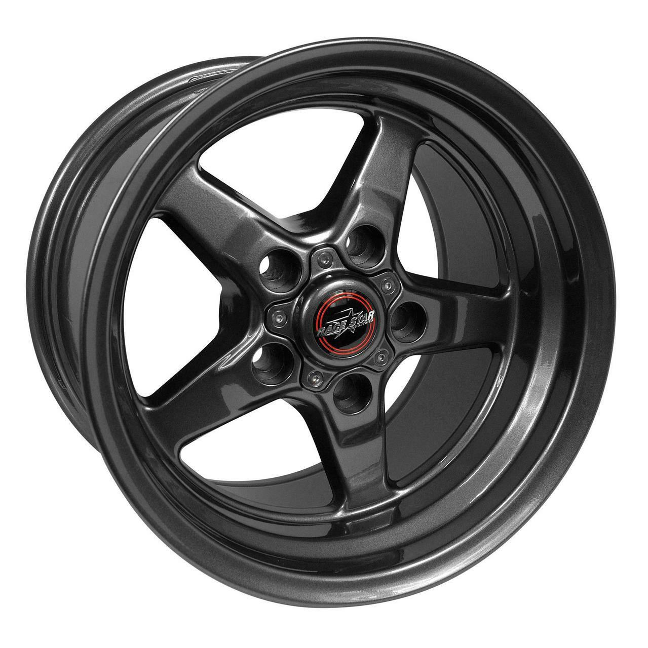 16-22+ Camaro 17x9.5" Rear Metallic Gray Drag Wheel, Race Star