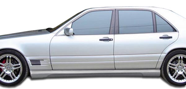 1992-1999 Mercedes S Class W140 Duraflex W-1 Side Skirts Rocker Panels (short wh