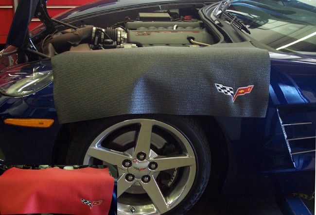 C6 Corvette Embroidered Fender Mats